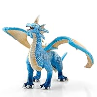 Water Dragon Action Figurine, 6.7 Inch Blue Ocean Dragon Toys for Boys Girls Kids, RPG Figures Miniatures for Tabletop Display & Roleplaying, Collectors Toy Age 3 +