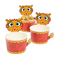Fun Express 2024 Lunar New Year Chinese Dragon Snack Cups 12 Pieces