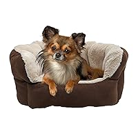 SPOT Ethical Pets Sleep Zone Small Dog Bed Washable - Reversible Cushion Pet Bed for Cats and Small Sized Dogs - Award Winner, Attractive, Durable, Comfortable - Chocolate, 18x16