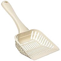 Petmate Litter Scoop with Deep Shovel for Cats, Giant Size, Bleached Linen