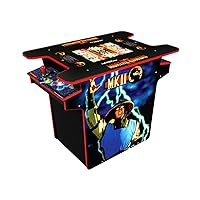 Arcade1Up Mortal Kombat Head-to-Head Arcade Machine, 2 Player Cocktail Style Cabinet for Home - 9 Classic Games