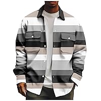 Men'S Lightweight Sports Jacket Corduroy Button Long Sleeved Casual Printed Fashionable Lapel Jacket