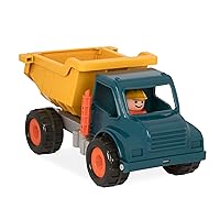 Yellow Dump Truck – Classic Toddler Trucks – Kids Construction Toys – Soft Rubber Wheels – 18 Months + – Dump Truck