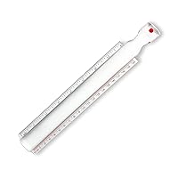 Carson 8 inch Bar Ruler 1.5X Magnifier with Inch and Centimeter Markings (MR-65)