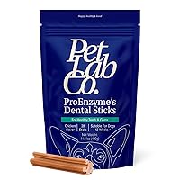 Proenzyme Dental Sticks – Dog Dental Chews -Target Plaque & Tartar Build-Up at The Source - 28 Sticks