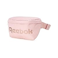 Reebok Fanny Pack - Lightweight Waist Belt Bag - Crossbody Bags for Gym, Running, Hiking, Festivals, Sports, Smoky Rose