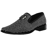 STACY ADAMS Boy's Swagger Studded Ornament Slip on Loafer