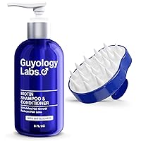 Scalp Massager and Hair Growth Shampoo & Conditioner For Maximum Hair Regrowth by Guyology Labs