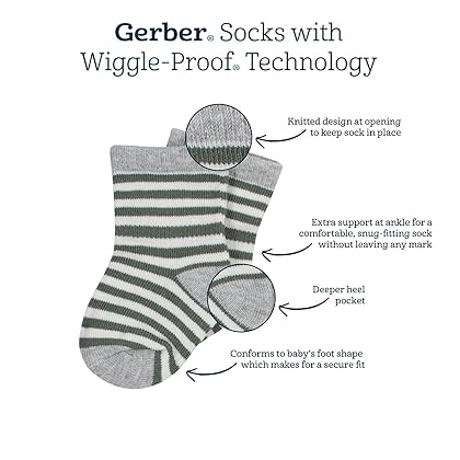 Gerber baby-girls 6-pair Sock