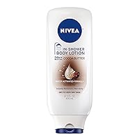 NIVEA Cocoa Butter In Shower Lotion, Body Lotion for Dry Skin, 13.5 Fl Oz Bottle