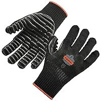 Ergodyne ProFlex 9003 Certified Lightweight Anti-Vibration Work Gloves Black, Large