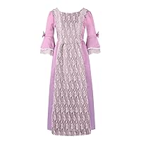 Renaissance Dress for Women Victorian Flared Sleeve Costume Medieval Irish Long Dress Vintage Evening Ball Gown