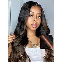 UNICE Bye Bye Knots 7x5 Pre Cut Lace Glueless Wig Chestnut Brown Ombre Loose Wave Wig Pre Bleached Invisible Knots Pre Everything Wig Human Hair Pre Plucked 150% Density 24inch