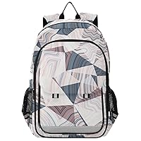 ALAZA Abstract Geometric Marble Backpack Bookbag Laptop Notebook Bag Casual Travel Trip Daypack for Women Men Fits 15.6 Laptop