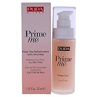Milano Prime Me Perfecting Face Primer - Pre Make-Up Face Base - Visibly Minimises Expression Lines, Pores And Imperfections - Lightweight Texture - For All Skin Types - 001 Universal - 1.01 Oz