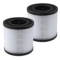 FULMINARE PU-P05 Air Purifier Replacement (2 Pack) Quiet Air Cleaner Filtering Out 99.97% 0.01 Microns, Smoke, Pollen, Particles