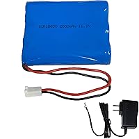 7.4V 2600mAh 2 Cell Lithium ion 18650 19.24Wh Rechange Battery Pack with 2  Pin MTA-100 Connectors (Battery and Charger Kit)