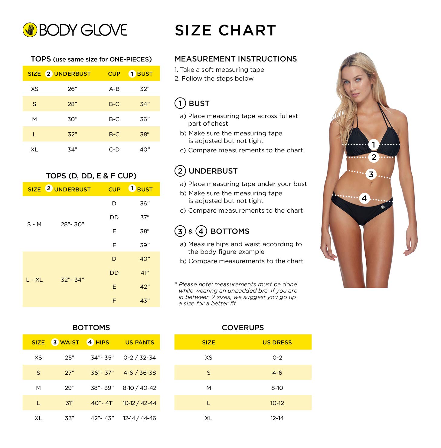 Body Glove Women's Standard Smoothies Solo Solid Underwire D, Dd, E, F Cup Bikini Top Swimsuit