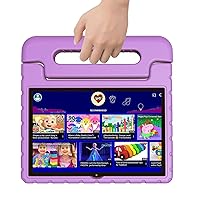 Kids Tablet, 10.1 Inch Tablet for Kids, 4GB+64GB Android 13, 8-Core CPU, WiFi,12H Battery, Parental Control 1280 * 800 HD Display Cameras, Purple