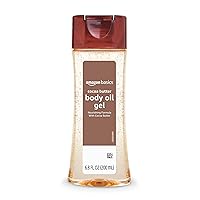 Amazon Basics Body Oil Gel with Cocoa Butter, Paraben Free, 6.8 Fl Oz (Pack of 1) (Previously Solimo)