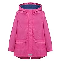 Hiheart Boys Girls Waterproof Rain Jacket Fleece Lined Softshell Coat