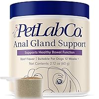 Petlab Co. Anal Gland Support – Target Scooting & Fishy Odor - Supports Anal Gland Health While Helping to Optimize Stool Consistency - Easy to Use Powder