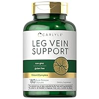 Carlyle Leg Vein Supplement | 180 Capsules | Supports Healthy Vein Function | Non-GMO, Gluten Free