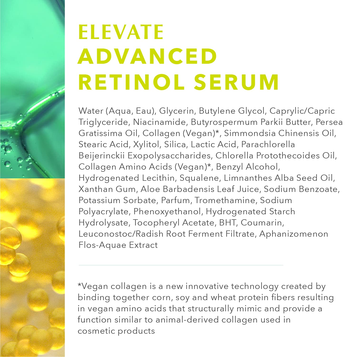 Algenist ELEVATE Advanced Retinol Serum - Encapsulated Retinol to Help Visibly Smooth, Tone & Improve Radiance & Firmness - Gentle Daily Formula with Algae & Peptides