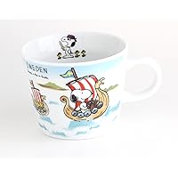 Shimizu Pottery Snoopy World Travel Series Sweden Mug