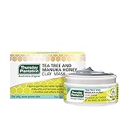 Thursday Plantation Tea Tree And Manuka Honey Clay Mask to Cleanse, Soothe, and Soften Oily Acne-prone Skin 3.5 oz.