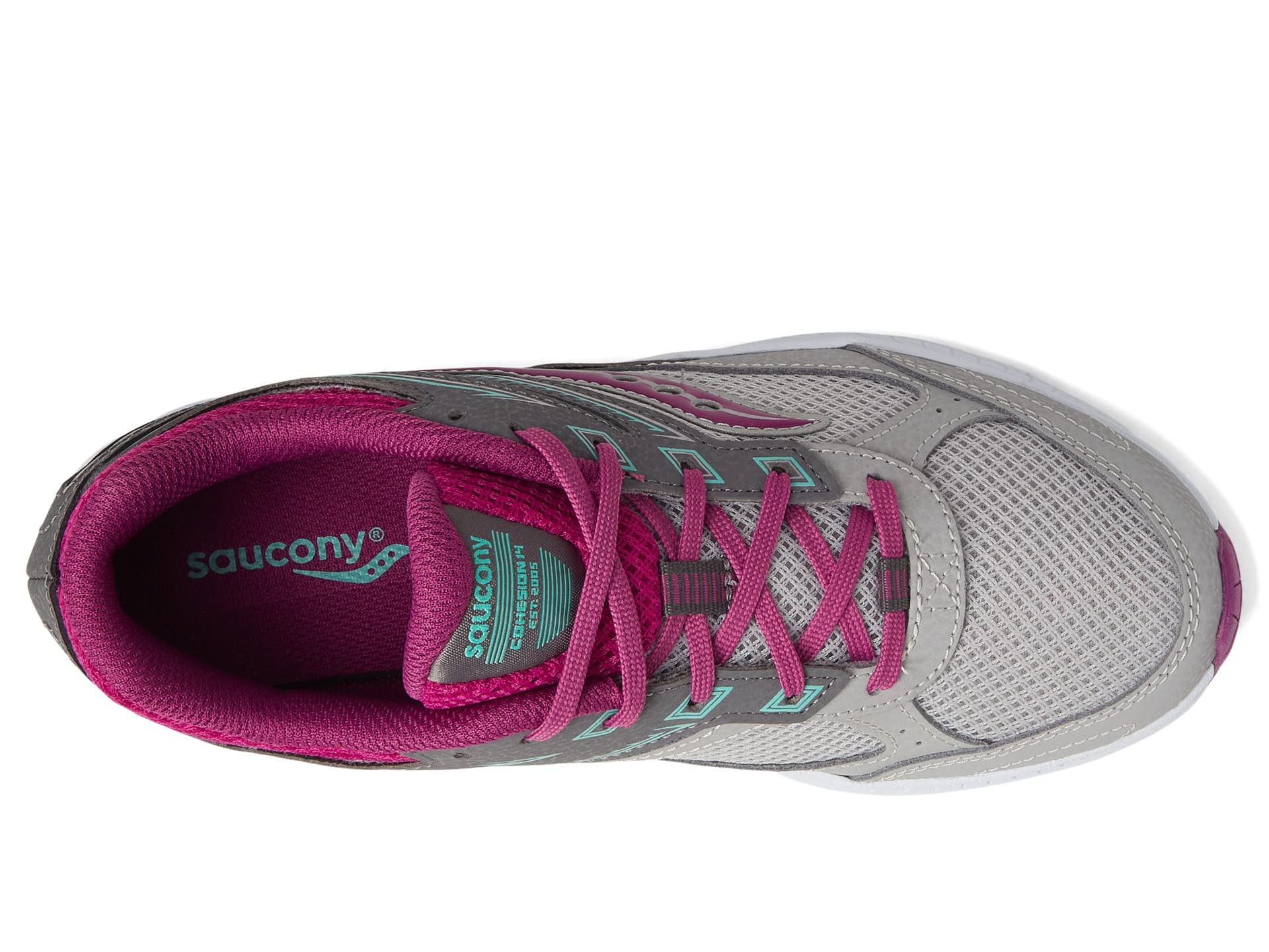 Saucony Unisex-Child Cohesion 14 Lace to Toe Running Shoe