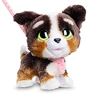 furReal Walk-A-Lots Bernedoodle Interactive Toy, 8-inch Walking Plush Puppy with Sounds, Faux Fur, Kids Toys for Ages 4 Up by Just Play
