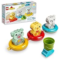 LEGO DUPLO 10965 - Bath Time Fun, Floating Animal Train Bathtub Water Toy for Babies and Toddlers 1.5-3 Years Old with Duck, Hippo, and Polar Bear, Easy to Clean, Great Tub Float Toy for Kids