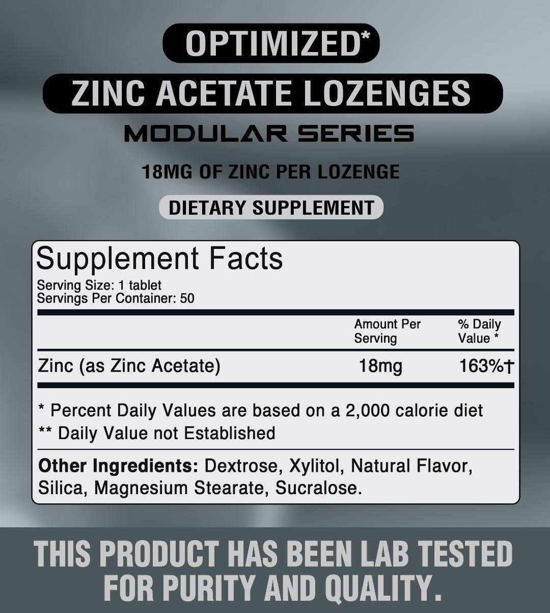 Antaeus Labs: Optimized Zinc Acetate, 50 Lozenges