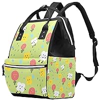 Cute Clouds Rain Diaper Bag Backpack Baby Nappy Changing Bags Multi Function Large Capacity Travel Bag