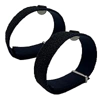 Acupressure Bracelets Motion Sickness Wristbands- Adjustable, Comfortable- Simple Nausea Relief for Car, Sea and Air- (Black) (lg)