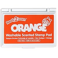 READY 2 LEARN Scented Stamp Pad - Citrus - Orange - Non-Toxic - Fade Resistant - Fun Art Supplies for Kids