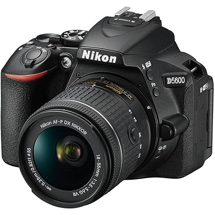 Nikon D5600 DSLR Camera with 18-55mm Lens (1576) + Camera Bag + Wide Angle Lens + 55mm UV Filter + 6-Piece Multi-Coated Graduated Filter Kit + SanDisk 32GB Ultra Memory Card + More