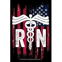 RN American Flag Distressed Journal: Lined Page Notebook for Patriotic Registered Nurses