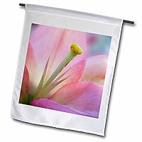 3dRose fl_15439_1 Pink Lily Garden Flag, 12 by 18-Inch