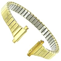 11-14mm Speidel Gold Stainless Steel Ladies Expansion Watch Band 717/33XL