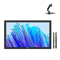 HUION KAMVAS Pro 19 4K UHD Drawing Tablet with Touch Screen, 96% Adobe RGB Drawing Monitor with 1.07 Billion Colors, HUION Monitor Stand, Single Monitor Arm ST500