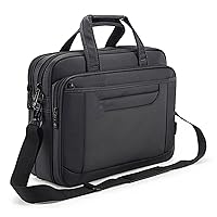 Briefcase Bag 15.6 Inch Laptop Messenger Bag Business Office Bag for Men Women, Waterproof Stylish Nylon Multi-Functional Shoulder Bag fit for Computer Notebook MacBook Hp Dell Lenovo Asus Apple