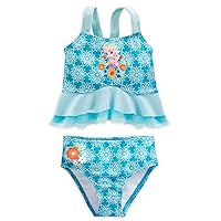 Disney Store Little Girls' Frozen Elsa Deluxe Swimsuit, Size 5/6