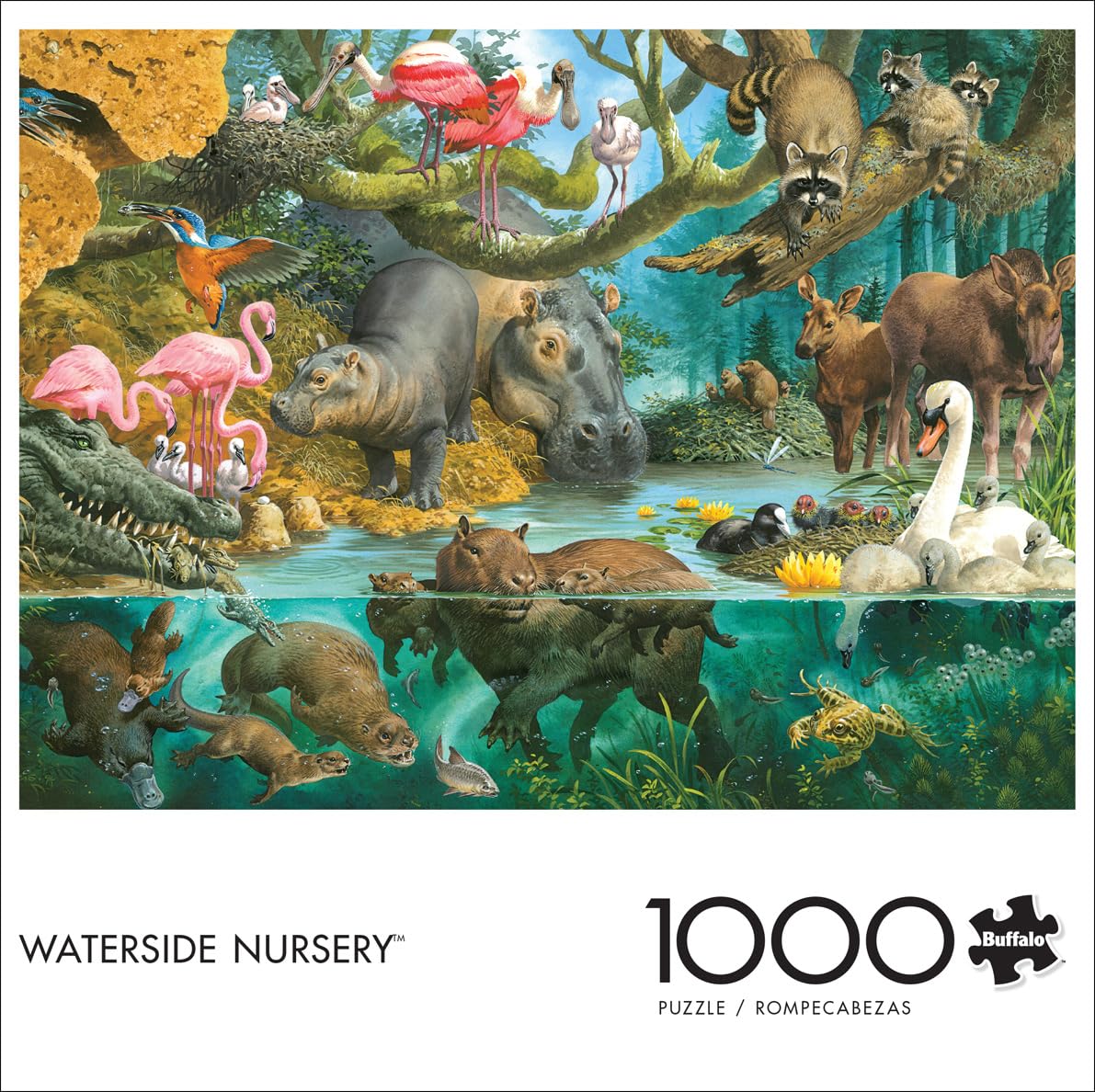 Buffalo Games - Waterside Nursery - 1000 Piece Jigsaw Puzzle for Adults Challenging Puzzle Perfect for Game Nights - Finished Size 26.75 x 19.75