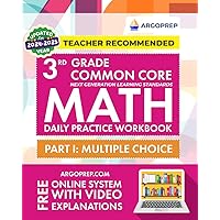 3rd Grade Common Core Math: Daily Practice Workbook - Part I: Multiple Choice | 1000+ Practice Questions and Video Explanations | Argo Brothers (Next Generation Learning Standards Aligned (NGSS))