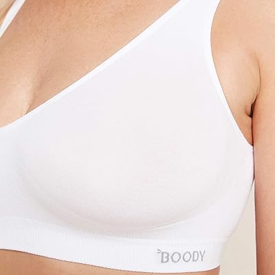 Boody Body EcoWear Women's Shaper Bra, Wireless, Light Support, Seamless  Stretch, Soft Breathable, Viscose Made from Bamboo