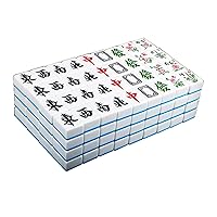 Mahjong Large Mahjong Set Manual Mahjong Automatic Mahjong Machine Mahjong Multi-Functional Mahjong International Competition Mahjong (Blue 1.6 X 1.2 X 0.8 in)