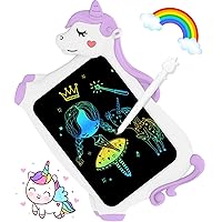 CHEERFUN LCD Writing Tablet for Kids Toys 10'' Toddler Unicorns Toys Gifts for Girls Age 3-8 Erasable Doodle Board Mess Free Drawing Pad Birthday Gift Ideas Christmas Stockings Easter Basket Stuffers