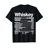 Whiskey Nutrition Facts Thanksgiving Gift Drinking Costume T-Shirt